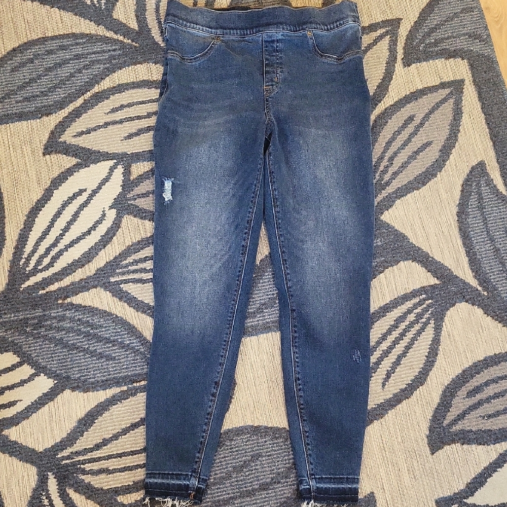 SPANX Women's Skinny Jeans - Dark Blue